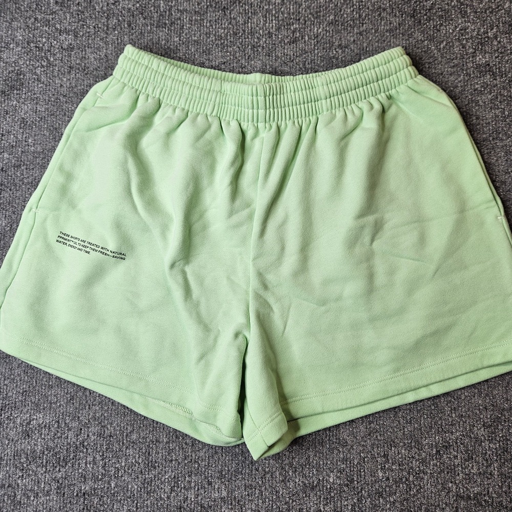 NWOT Pangaia Women's Sweat Shorts Size XXL ‎ Green Organic Cotton